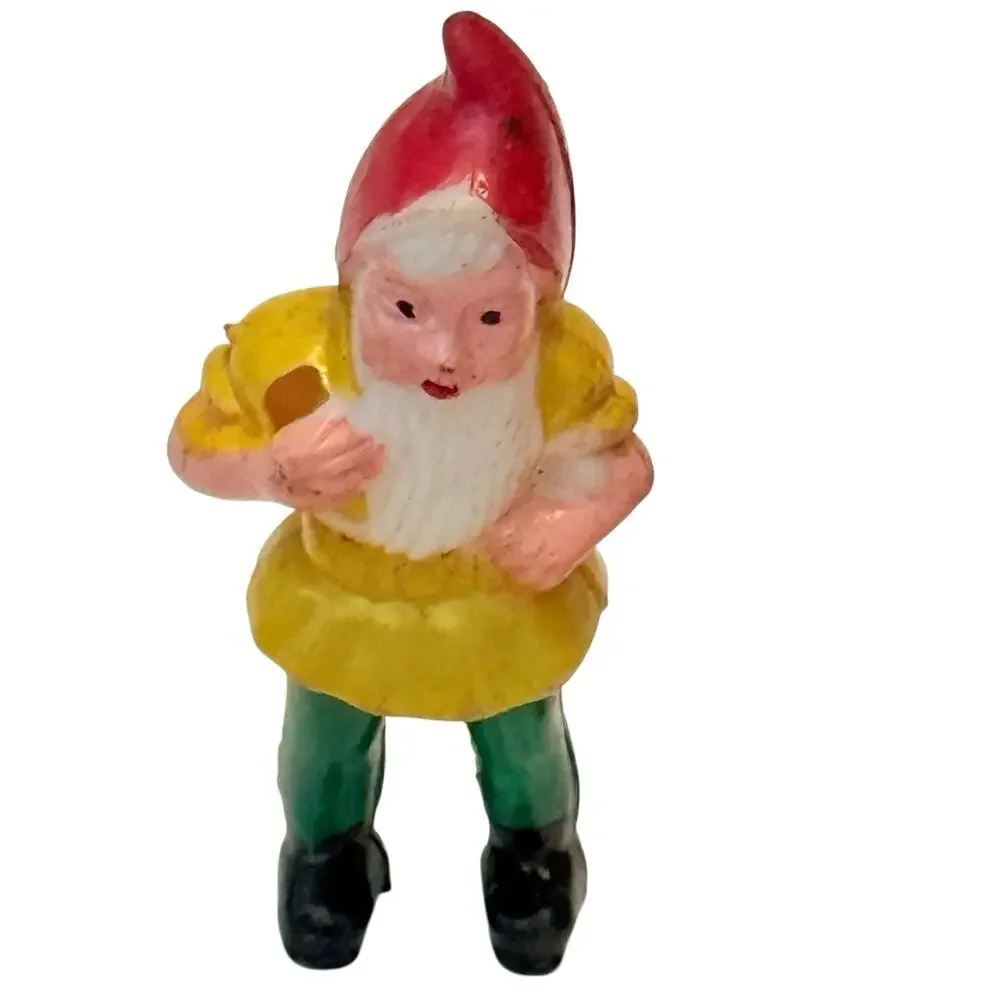 Vtg Snow White +6 Dwarfs Mini Figurines Cake Topper Decorations Birthday